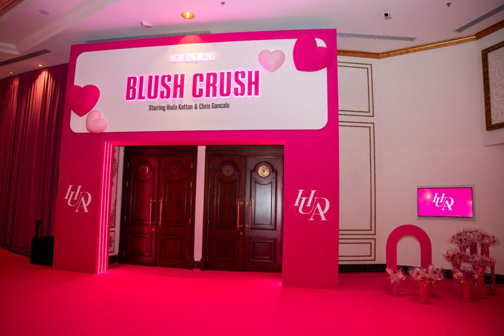 Blush Crush Main Panel entrance to the Theater Banquet show