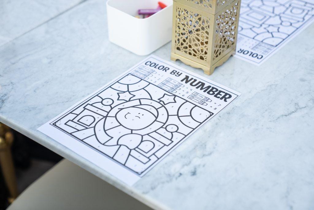 Coloring book by Nspyr at ELC Iftar Dinner